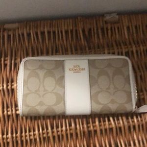 Coach zip around wallet